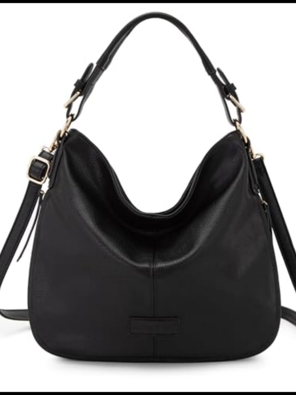 Vegan Leather Hobo Shoulder Bag Expandable Crossbody Purse